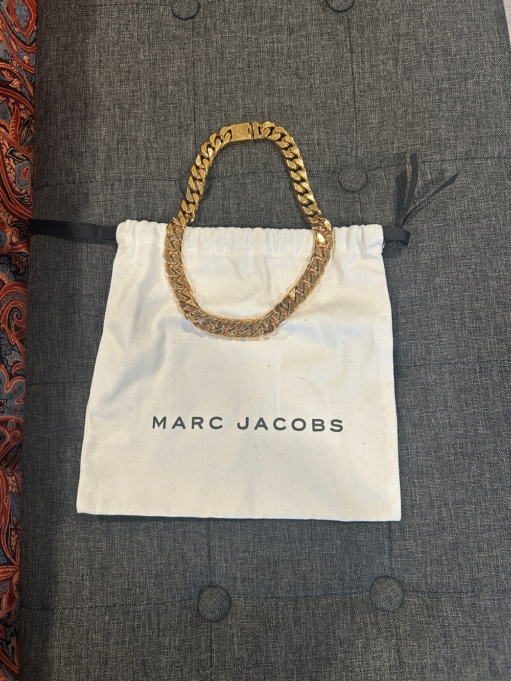 Marc Jacobs Gold Curb Link Chain Necklace